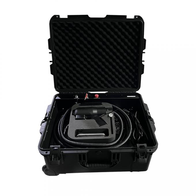 เครื่องทําความสะอาดเลเซอร์ไฟเบอร์กระเป๋าเดินทาง 200w 300w เครื่องกําจัดสนิม 0