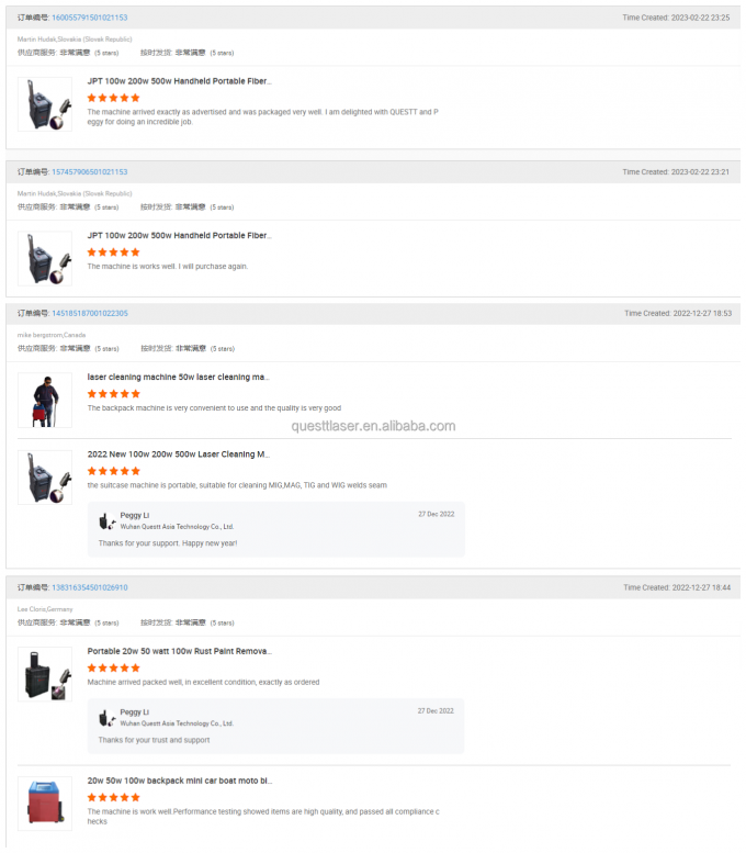 เครื่องทําความสะอาดเลเซอร์ไฟเบอร์กระเป๋าเดินทาง 200w 300w เครื่องกําจัดสนิม 11