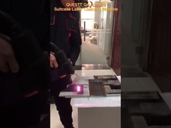 Suitcase laser rust removal machine with small lazer head http://www.questtlaser.com