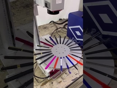 เครื่องมาร์คกิ้งไฟเบอร์เลเซอร์แบบโต๊ะหมุน 20w